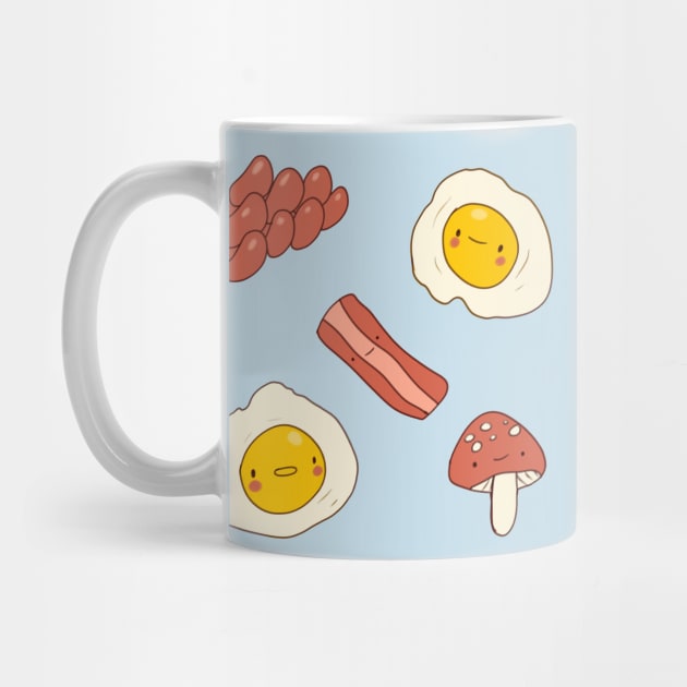 English breakfast illustration by Mayarart